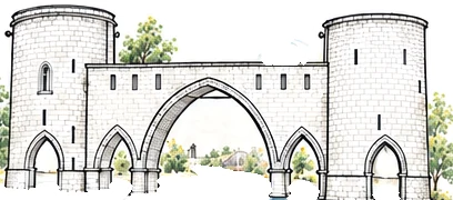 Croquis du Pont des Trous sur l’Escaut, à Tournai
